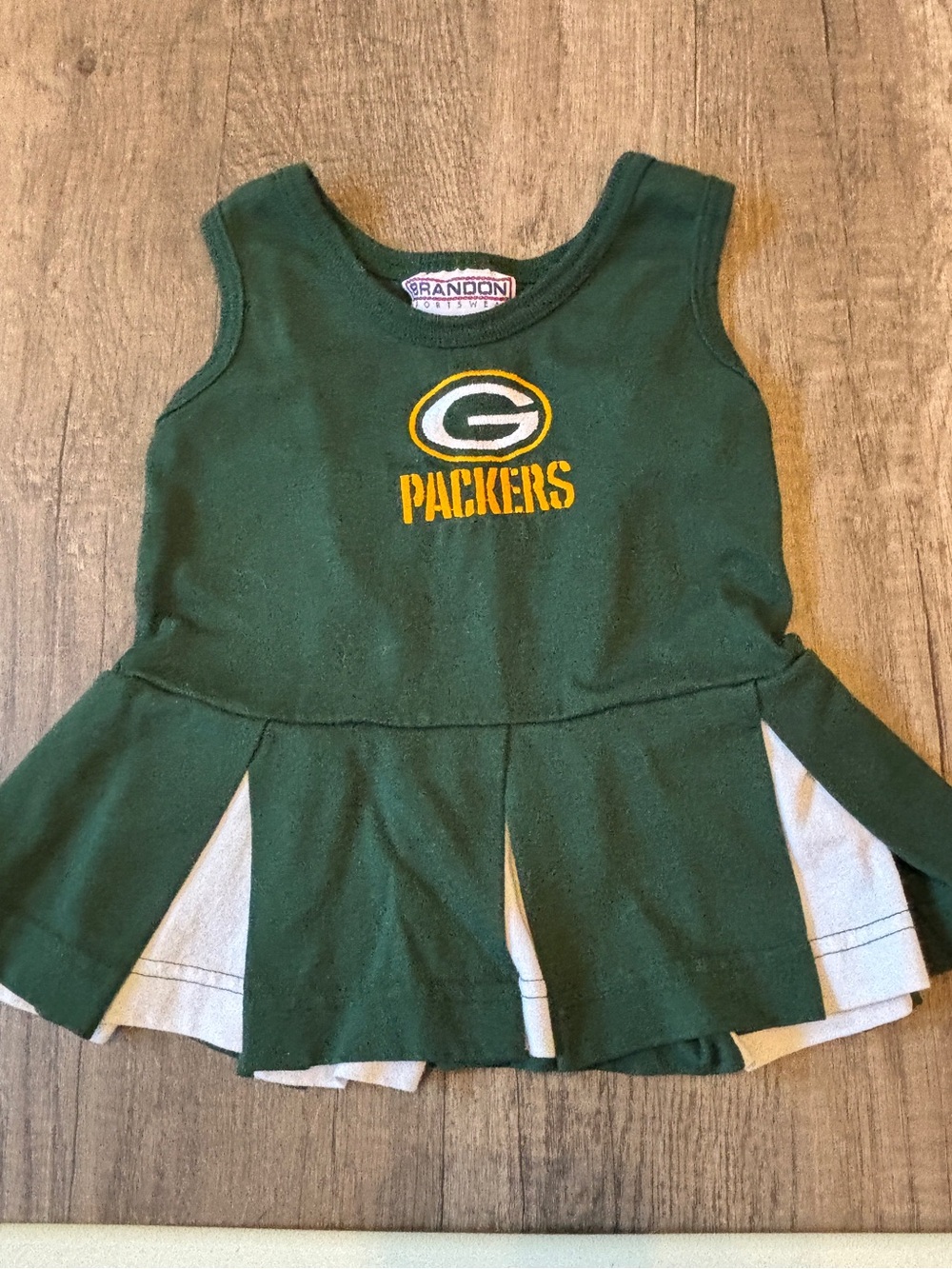 Vintage 2000s Y2K NFL Green Bay Packers Toddler Dress Cheerleader 18M